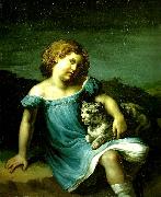 Theodore   Gericault louise vernet enfant oil painting reproduction